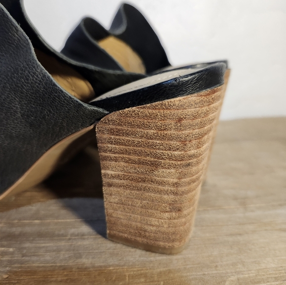 Adam Tucker Mylee Open toe slip on. Black leather, Size 8.5‎ - Picture 7 of 8